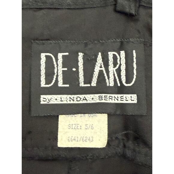 90's DE LARU BY LINDA BERNEL black A-line mini dress with sequence - Picture 2 of 9